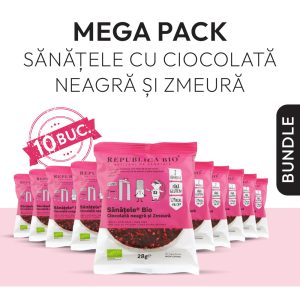 Mega Pack SANATELE BIO Ciocolata neagra si Zmeura