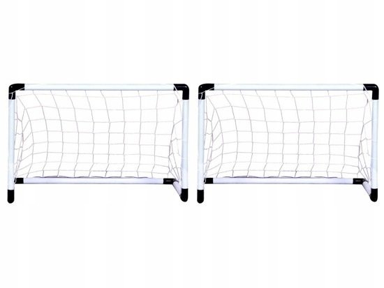 Set porti de fotbal 2 in 1 pentru copii cu minge si pompa incluse - imagine 2
