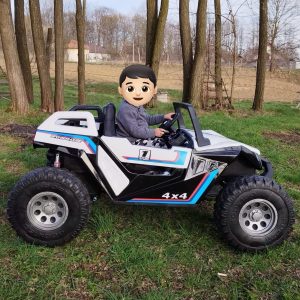 Masinuta electrica pentru copii Buggy XXL cu 2 locuri 24V 400W 4x4 (SX1928) Alb - Autokids.ro