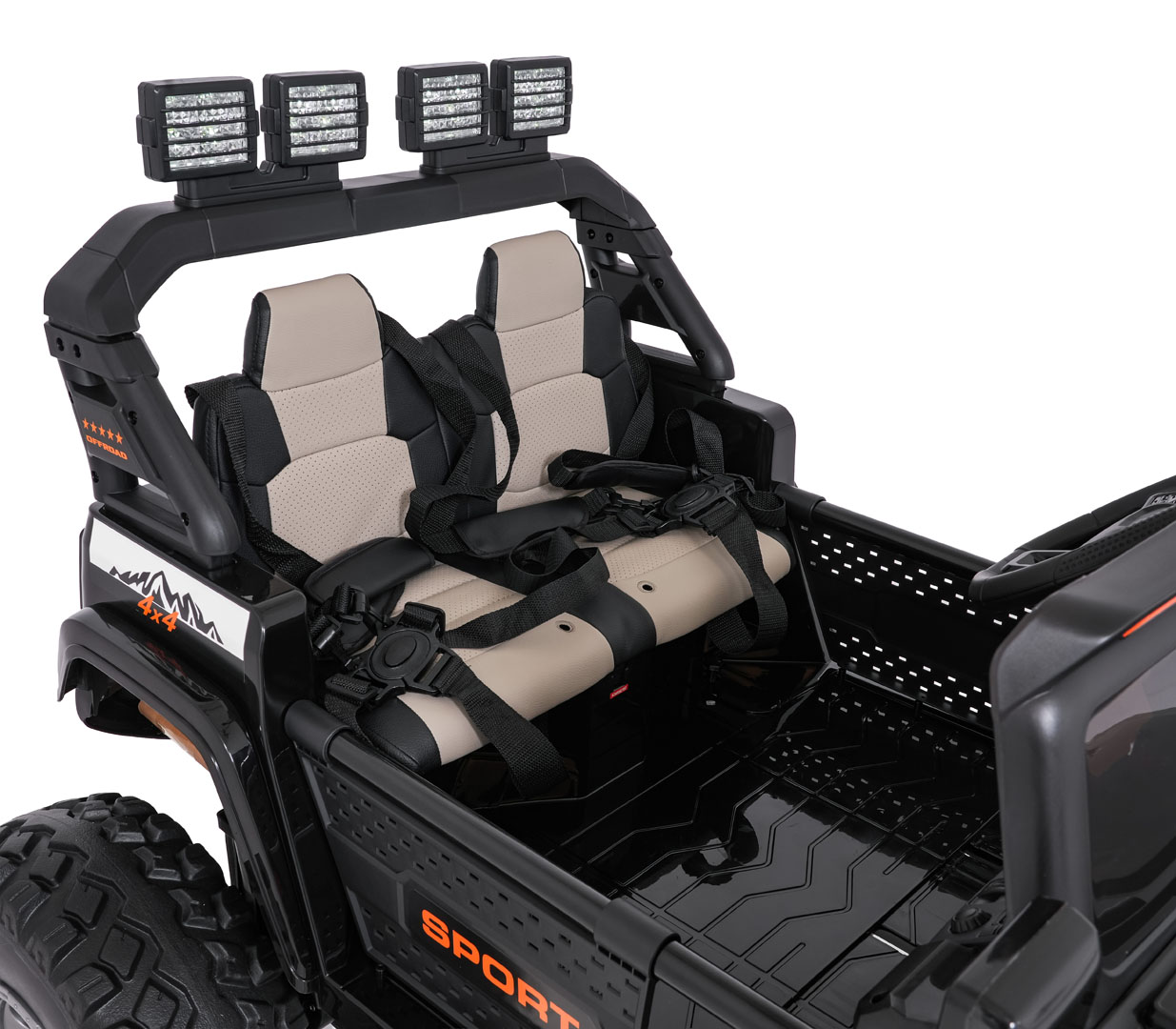 Reducere 9% - Masinuta electrica pentru copii cu 2 locuri SUV Extreme Sport 24V 400W 4x4 (2539) Negru - Autokids.ro - imagine 2