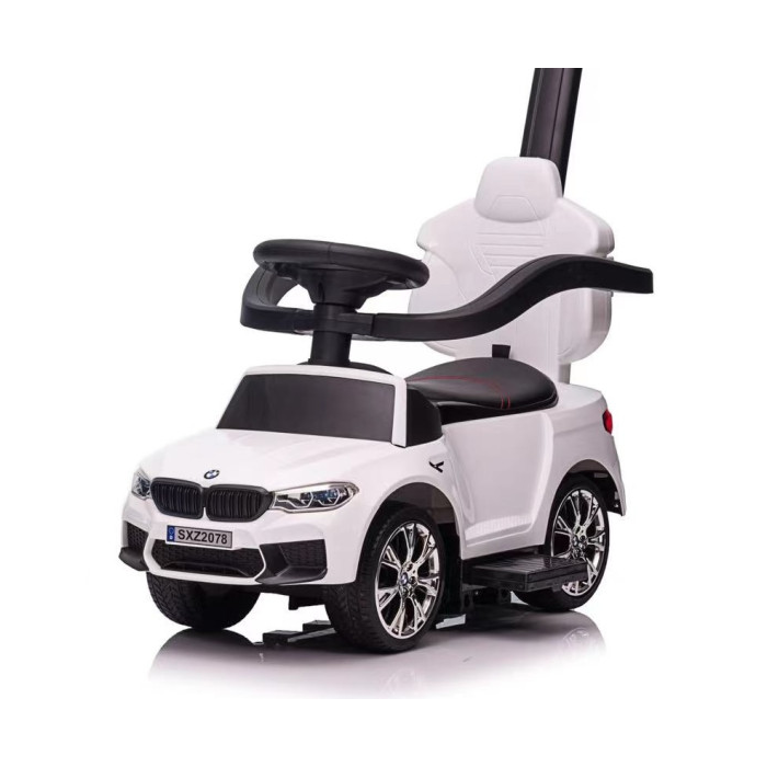 Masinuta de impins cu maner parental 3-in-1 BMW M5 (sx2078) Alb - Autokids.ro