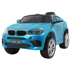 Masinuta electrica pentru copii BMW X6M (2199) Albastru metalizat - Autokids.ro