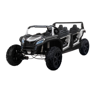 Masinuta electrica pentru 4 copii Buggy RACING 600W 24V 4x4 (A033-air) Alb - Autokids.ro