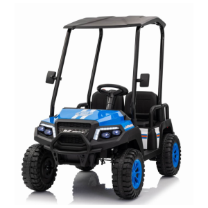 Masinuta electrica pentru copii cu 4 locuri UTV Champion Lux 24V 400W 4x4 (650R) Albastru - Autokids.ro
