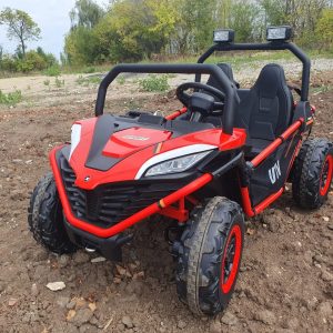 UTV electric pentru 2 copii BUGGY SPEED Fast Edition 24V 300W 4x4 (s608) Rosu - Autokids.ro