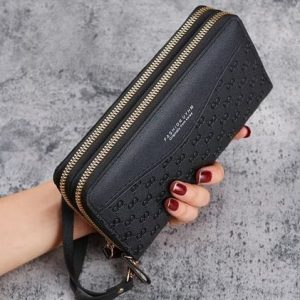 Portofel negru elegant de dama