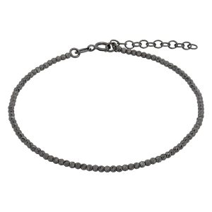 Bratara din Aur Galben de 18 kt cu Bile Diamantate si Placata cu Ruteniu -  2.70g