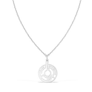 Colier THE MAZE - aur alb 14K