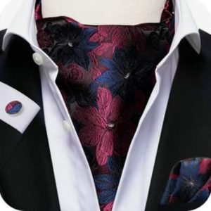 Set cravata / esarfa Ascot + batista + butoni