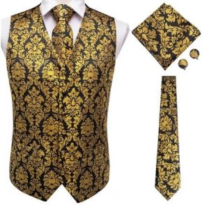 Set vesta + cravata + batista + butoni