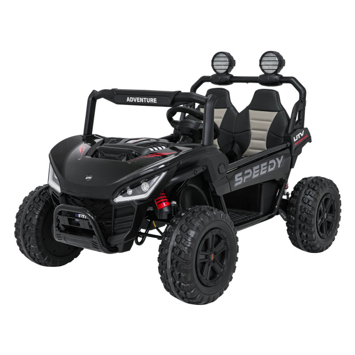 UTV electric pentru copii cu 2 locuri Buggy Speedy 4x4 24V 350W (3558) Negru - Autokids.ro