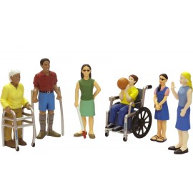 Persoane cu handicap set de 6 figurine - Miniland