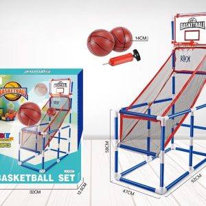 Set cos de baschet portabil pentru copii Ikonka