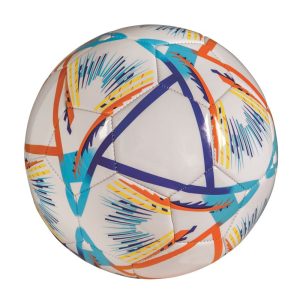 Minge de fotbal Rs Toys din piele ecologica model Colours diametru 23 cm