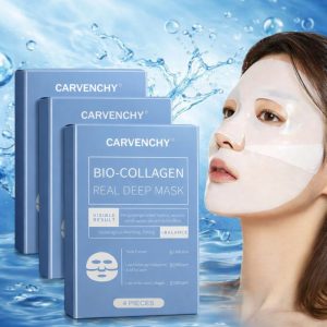 Set 4 Măști Hidrogel cu Bio-Colagen pentru Ten Sensibil – Hidratare Intensivă și Fermitate