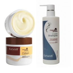 Set Karseell Anti-Mătreață & Reparare – Mască Colagen 500ml + Șampon Maca Anti-Mătreață 500ml