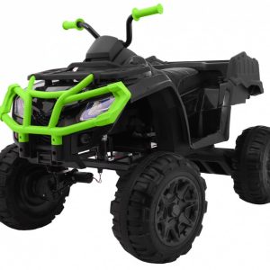 ATV electric pentru copii QUAD XL 4x4 12 volti (0909) Negru/Verde - Autokids.ro