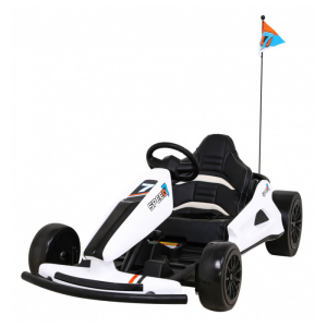 Kart electric pentru copii drift KING LUX 24V 300W (035) Alb - Autokids.ro