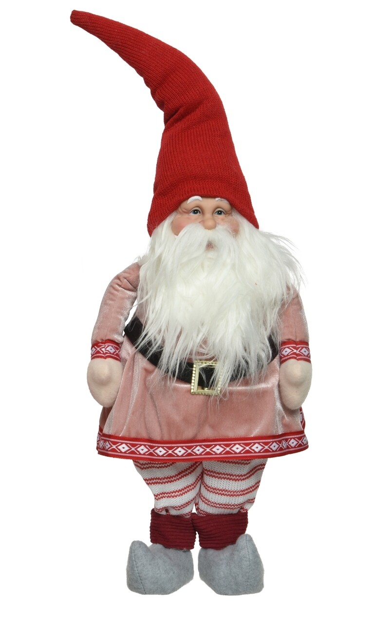 Decoratiune Gnome w dress pink