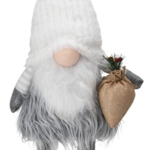 Decoratiune luminoasa Boy Gnome w hat white