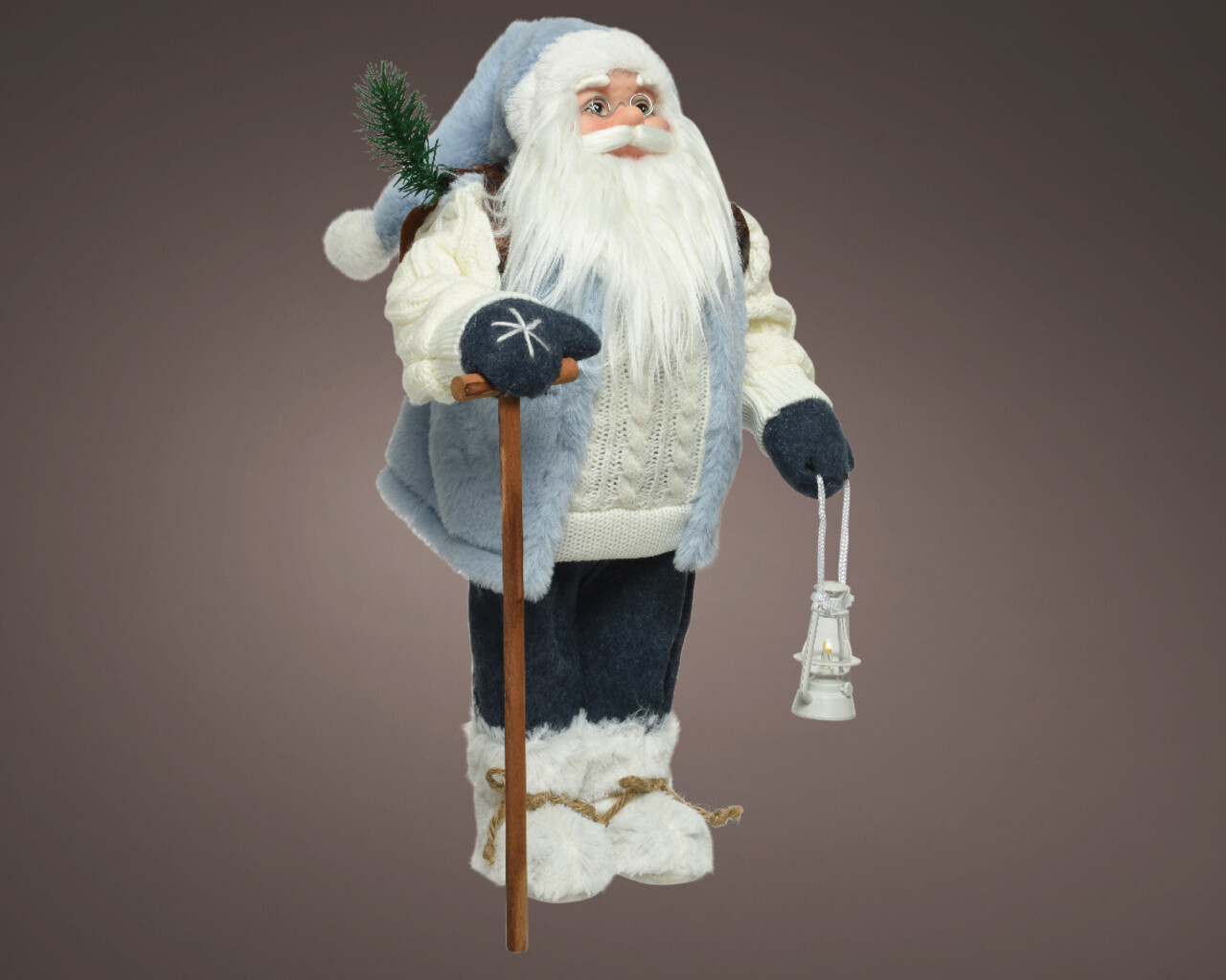 Decoratiune Santa w stick &lantern