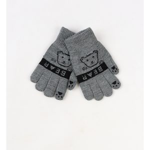 Manusi copii Bear gri inchis
