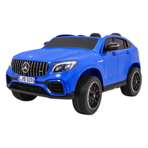 Masinuta electrica pentru copii cu 2 locuri Mercedes AMG GLC 63s 4x4 cu ecran LCD (XMX608) Albastru - Autokids.ro