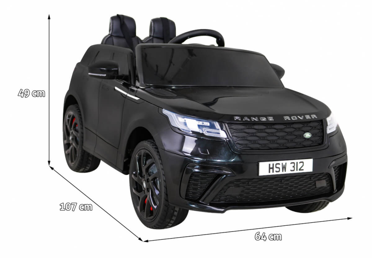 Masinuta electrica pentru copii Range Rover Velar FAST 12V 90W (2088) Negru - Autokids.ro - imagine 2
