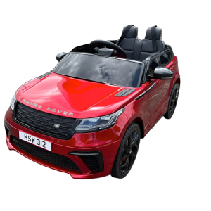 Masinuta electrica pentru copii Range Rover Velar FAST 12V 90W (2088) Visiniu metalizat - Autokids.ro