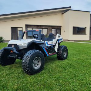 UTV electric pentru 2 copii Buggy XXL FAST EDITION cu viteza maxima 15km/h 500W 24V 4x4 (sx1928-fast) Alb - Autokids.ro
