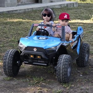 Masinuta electrica pentru copii Buggy XXL 400W cu 2 locuri 24V 4x4 (SX1928) Albastru - Autokids.ro