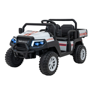 Masinuta electrica pentru copii UTV Champion cu 2 locuri si basculanta 24V 400W (650D) Alb - Autokids.ro
