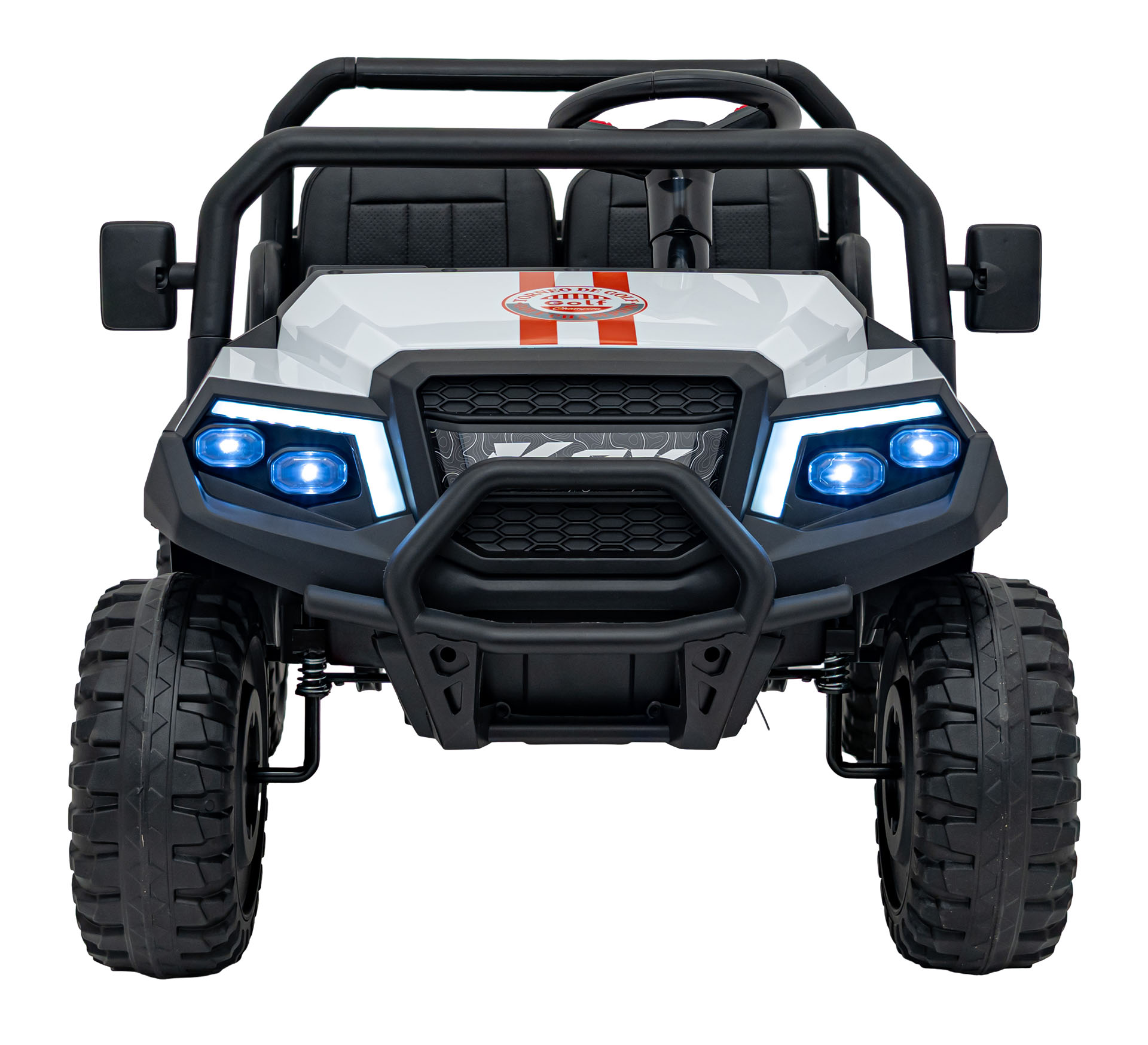 Masinuta electrica pentru copii UTV Champion cu 2 locuri si basculanta 24V 400W (650D) Alb - Autokids.ro - imagine 2
