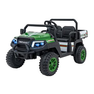 Masinuta electrica pentru copii UTV Champion cu 2 locuri si basculanta 24V 400W (650D) Verde - Autokids.ro