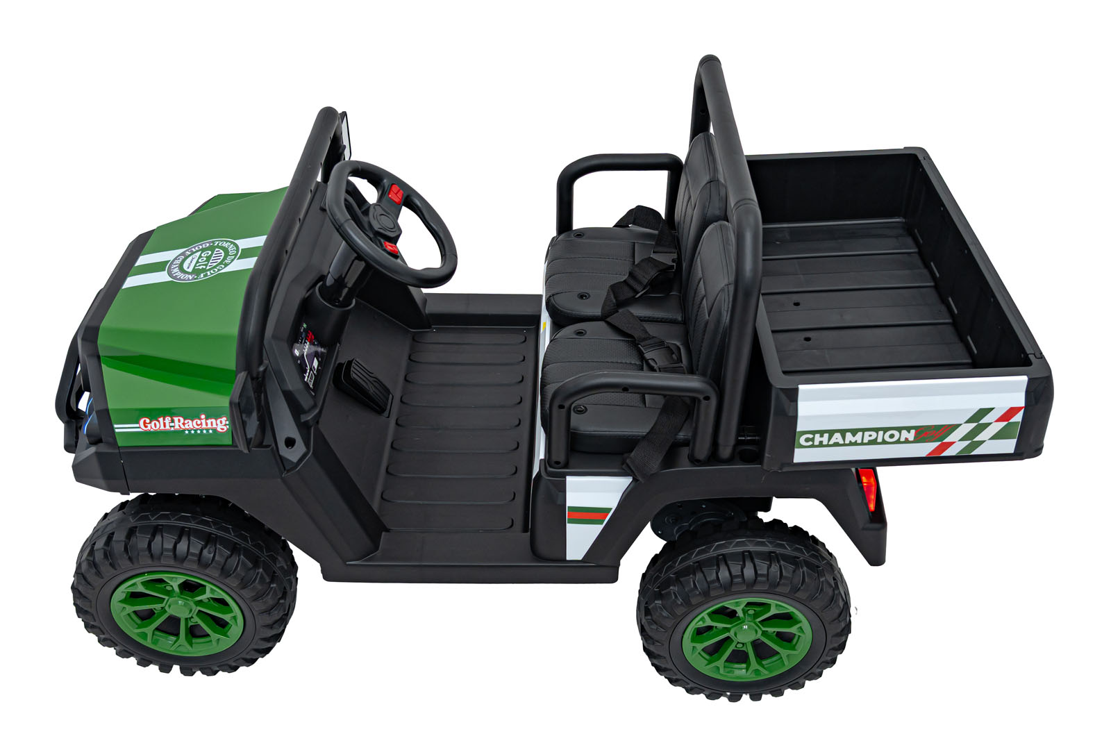 Masinuta electrica pentru copii UTV Champion cu 2 locuri si basculanta 24V 400W (650D) Verde - Autokids.ro - imagine 2