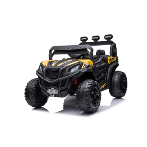 Masinuta electrica pentru copii UTV TURBO RZR LUX 4x4 12V 120W (HC301) Galben - Autokids.ro