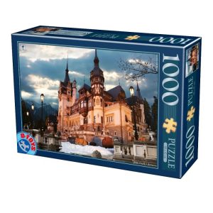 Puzzle Adulti Romania: Castelul Peles Seara