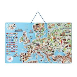 Puzzle si joc 3 in 1 - Harta magnetica a Europei