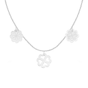 Colier VIS DE SANZIENE - aur 14K - Alb