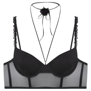 Sutien push-up - semi-corset Negru Omari - Negru
