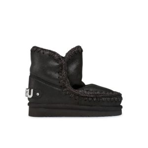 Cizme sport fete -  piele naturala - negru