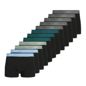 Set boxeri barbati Jack Jones - negru - bumbac organic
