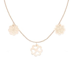 Colier VIS DE SANZIENE - aur 14K - Roz