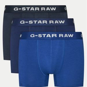 Set 3 boxeri barbati - G Star Raw - 304710148 - Bumbac organic - M INTL - Albastru