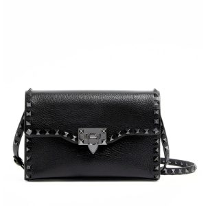 Geanta dama - Small Rockstud Grainy - Negru