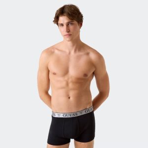 Set lenjerie intima barbati A996 -  Bumbac/Elastan - 5 perechi - Negru