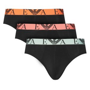 Set 3 perechi chiloti barbati - Emporio Armani - bumbac - negru