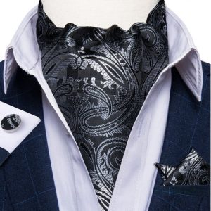 Set cravata / esarfa Ascot + batista + butoni