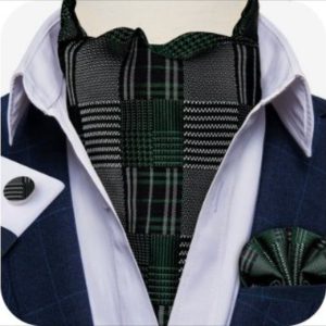 Set cravata / esarfa Ascot + batista + butoni