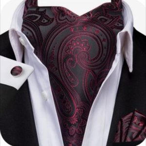 Set cravata / esarfa Ascot + batista + butoni